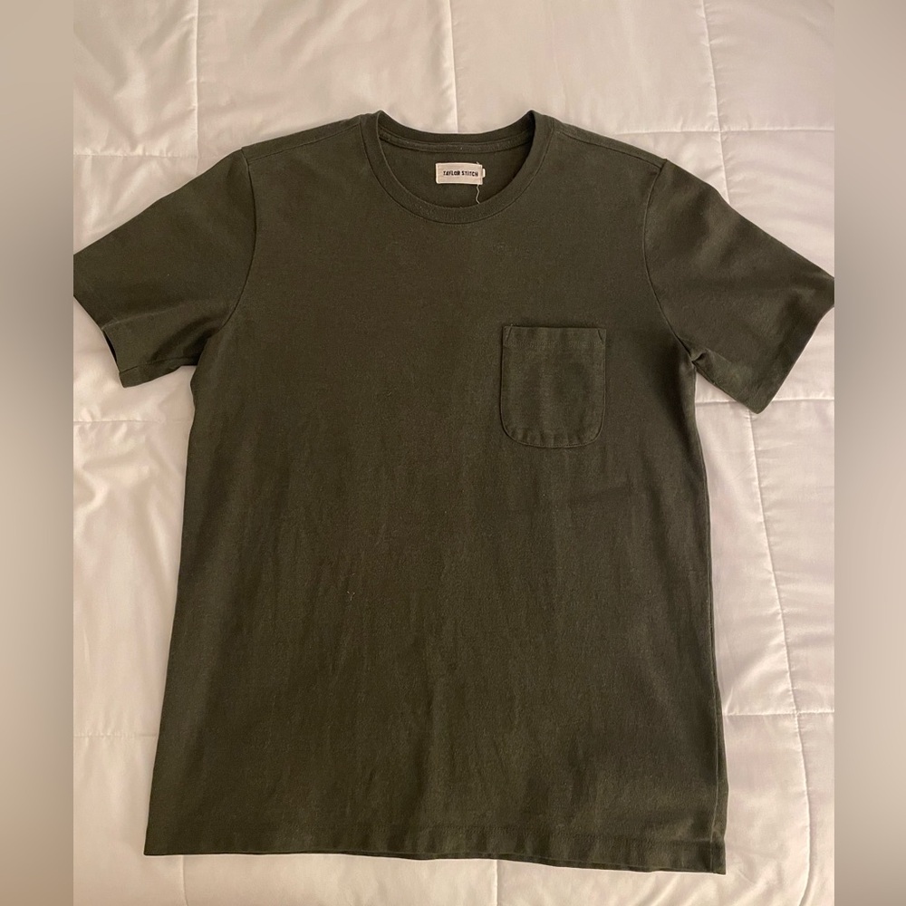 Taylor Stitch Heavy Bag Tee Forest Green